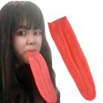 thumbnail image 2 of Disfraz de simulación de lengua larga elástica para juego de rol, regalo rojo, juguete de lengua horrible, disfraz de fiesta de Halloween, lengua falsa, rojo, 2 of 5