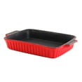 thumbnail image 4 of Gibson Crock Pot Brand 10" x 7.5" Ribbed Casserole Red 93597312M, 4 of 4