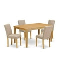 thumbnail image 2 of East West Furniture Dining Room Set Oak, CAAB5-OAK-04, 2 of 6