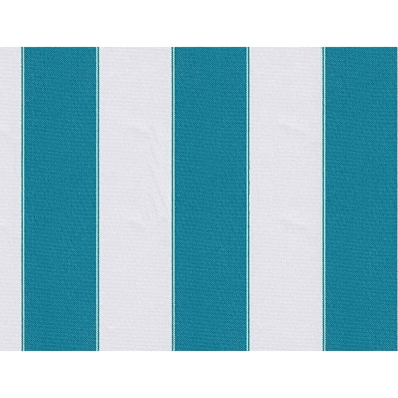 STRIPE CANVAS AWNING FABRIC WATERPROOF OUTDOOR FABRIC 60" Blue / WHTE ( 1 yard)