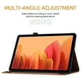 thumbnail image 3 of Allytech Case for Samsung Galaxy Tab A7 10.4 Inch 2020 (SM-T500/T505/T507) with Pen Holder & Card Pocket, Auto Sleep Wake Multi-Angle Viewing Shockproof Soft TPU Back Cover, Brown, 3 of 8