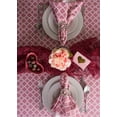 thumbnail image 2 of DII 14x108" Modern Cotton Fabric Lattice Table Runner in Rose Pink, 2 of 3