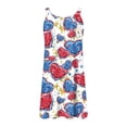 thumbnail image 5 of WILLBEST Robe avec S Femmes Robe d'Été de Plage Sans Manches Imprimée Décontractée Bord de Mer Mini Robe, 5 of 5