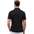 thumbnail image 5 of Mens Casual Polo Shirts Short Sleeve Classic 3 Button Golf Shirt Summer Soft Breathable Plain Collared Tee Business Summer Top, 5 of 5