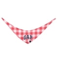 thumbnail image 4 of Gap Pet, Dog Clothes, Plaid Fleece Dog Bandana, Pink, 4 of 5