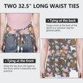thumbnail image 6 of Cute Boxer Dog and Flowers Florals Apron-Garden Aprons for Women with Pockets-Cotton Linen Waterproof Kitchen Cooking Gardening Aprons Adjustable for Kitchen,Cooking,BBQ and Salon 33x27 Inch, 6 of 7