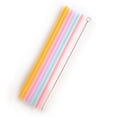 thumbnail image 4 of Reusable Beverage Straw, Heat  Silicone Straw  Bendable 6pcs  for Outdoor, 4 of 8