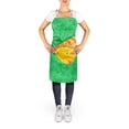 thumbnail image 2 of Carolines Treasures 8861APRON Butterfly Orange on Green Apron Large multicolor, 2 of 4