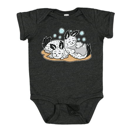 

Inktastic Sea Bunnies Napping Gift Baby Boy or Baby Girl Bodysuit