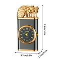 thumbnail image 3 of YIKA Double Fire Switching Lighter With Quartz Watch Metal Inflatable Windproof Blue Flame Lighter Fashion Gift A, 3 of 3