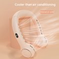 thumbnail image 4 of 4000mAh USB Silent Cooling Hanging Neck Fan Sports Travel Fans usables sin hojas Tmvgtek excursión de campamento, 4 of 8