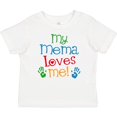 thumbnail image 3 of Inktastic Mema Loves Me Grandchild Boys or Girls Baby T-Shirt, 3 of 5