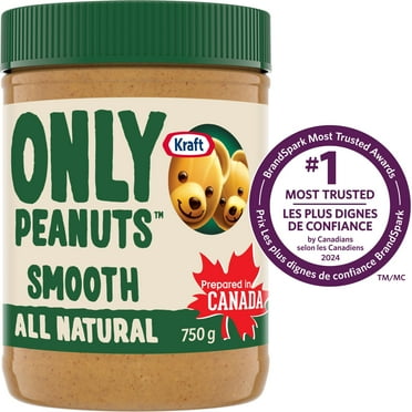 Kraft Only Peanuts All Natural Smooth Peanut Butter, 750g