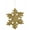 Gold, variant on Vickerman 12" White Glitter Snowflake Christmas Ornament