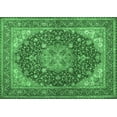 thumbnail image 1 of Ahgly Company Indoor Rectangle Medallion Emerald Green Traditional Area Rugs, 5' x 8', 1 of 4