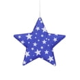 thumbnail image 2 of erdimoy 4.7" Patriotic Star Ornaments, Red White Blue Fabric Stars for 4th of July, Independence Day Garland & Home Decor, 2 of 6