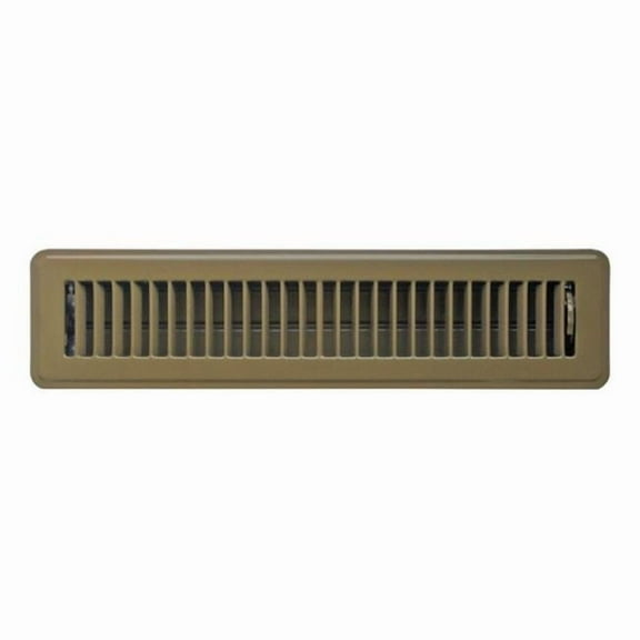 C150MB02X14 Floor Register  Brown - 2 x 14 in.