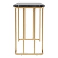 thumbnail image 5 of Deeanne Faux Marble Top Console Table, Gold and Black, 5 of 8