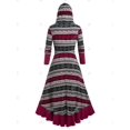 thumbnail image 3 of Vestido Capucha Dobladillo Cordones Tamaño Plus Rosegal  Vestidos casuales de talla grande, 3 of 5