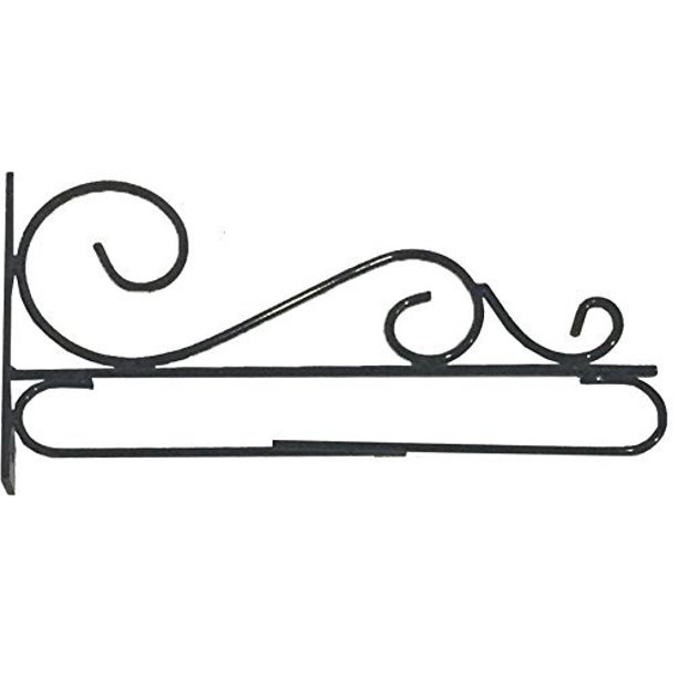 Decorative Garden Flag Wall/Post Bracket Wrought Iron