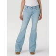 thumbnail image 2 of Wrangler Women's Retro Mid Rise Light Wash Mae Wide Leg Trouser Jeans - 112330011 30W x 36L, 2 of 2