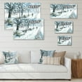 thumbnail image 4 of Designart Winter Park At Christmas Traditional Canvas Wall Art, 4 of 4