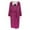 Hot Pink, variant on Patlollav Unisex Sleepwear Winter Women Lengthened Plush Shawl Bathrobe Long Sleeve Robe Hooded Coat
