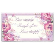 Live, Laugh, Love 2 year Planner, Additional Space for Notes, Plastic Cover, Live Laugh & Love Design - Measures 6 3/4" Long x3 5/8" Wide