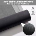 thumbnail image 6 of QiCaiJia Non Slip Bathroom Rugs, Absorbent Quick Dry Thin Bath Mat With Rubber Backing For Bathroom Floor Fit Under Door 24"x70" Light Gray, 6 of 9