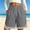 Dark Gray, variant on Women's Athletic Bermuda Shorts Elastic Waist Lightweight Drawstring Plus Size Short Casual Loose Color Block Shorts, 2026 New Limited-time Off