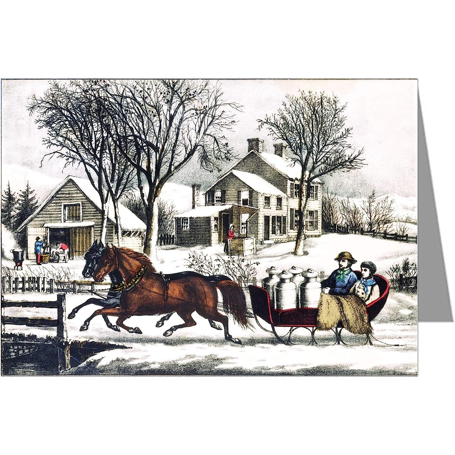 Currier And Ives Christmas Cards 