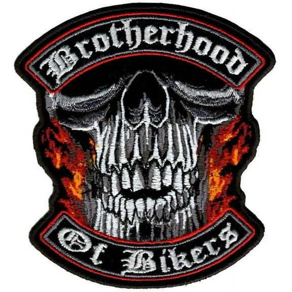 Hot Leathers PPA5110 Brotherhood of Bikers Patch 4" x 4" 4X4