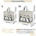 thumbnail image 2 of FORMRS Womens Corduroy Tote Bag Crossbody Shoulder Handbag with Pocket, Cute Puffin, 2 of 7