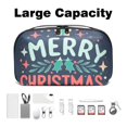 thumbnail image 3 of Christmas Portable Oxford Cloth Charger Case with Waterproof Design - 5.9x9.44x3.14 in - PC Case, Storage Pouch, Cable Organizer Desk, Cable Box Organizer, 3 of 6
