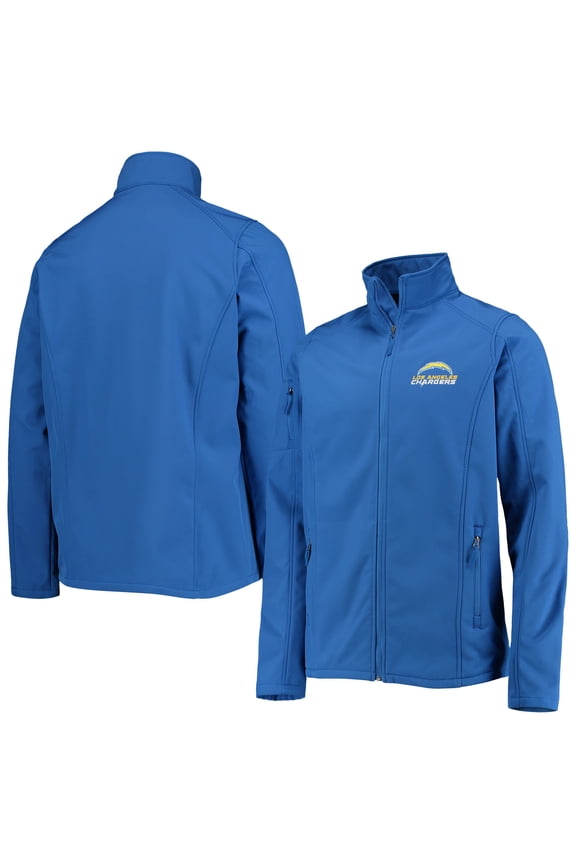 Men's Dunbrooke Royal Los Angeles Chargers Big & Tall Sonoma Softshell Full-Zip Jacket