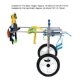 thumbnail image 3 of Voiture Double Roue Fauteuil Roulant pour Animaux de Compagnie Chien Handicapé Marche Assistée Voiture Réhabilitation Patte Arrière Voiture Auxiliaire pour Chiens Chats, 3 of 7
