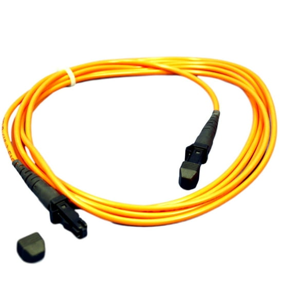 2M Leviton Fiber Optic Multi-Mode Duplex Patch Cable Cord MT-RJ MT-RJ 498MM-M02