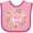 Pink and Fuchsia, variant on Inktastic I Love My Aunt- Flower Circle Boys or Girls Baby Bib