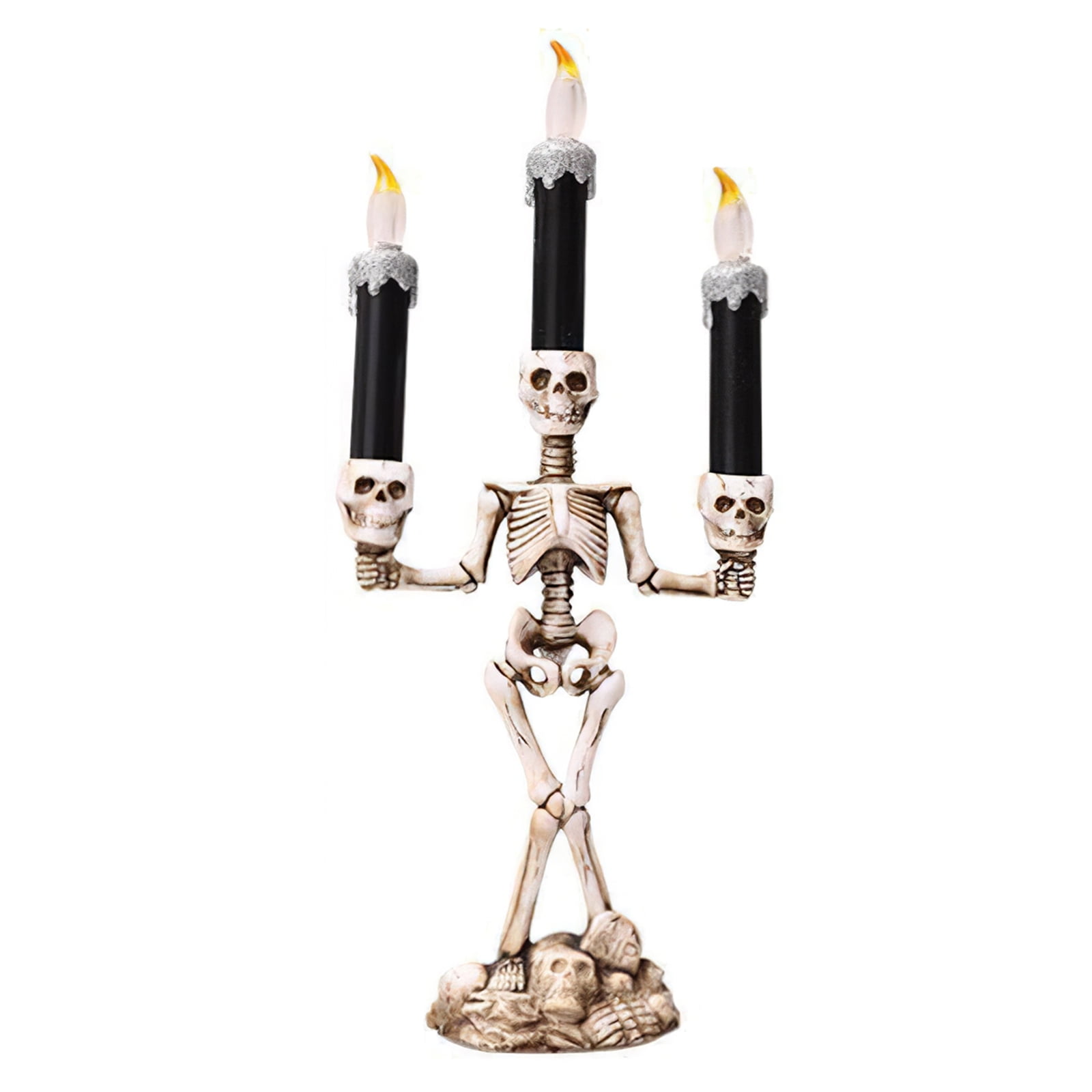 SUNSBELL Flameless Christmas Candle Light LED Skull Candle Holder