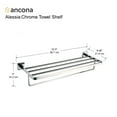 thumbnail image 4 of Ancona Alessia Bathroom Towel Shelf in Chrome, 4 of 5