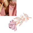 thumbnail image 3 of Rose Brooch Pin, Light Purple Brooch Retro  For Holiday, 3 of 8