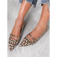 thumbnail image 5 of Trendin Mode Womens Pointy Toe Quarter Strap Mary Jane Flat Dress Shoes, 5 of 9