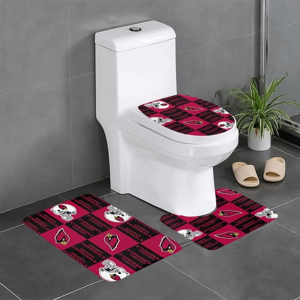 Juego de alfombras de baño de 3 piezas del equipo Cardinals Alfombra antideslizante para baño de 31,5 x 20 pulgadas