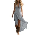 thumbnail image 3 of Sentmoon Beach Dresses for Women 2026 Vacation Women Maxi Dress Summer Sleeveless V Neck Regular Fit Womens Vacation Dresses for Spring Break S-3XL, 3 of 7