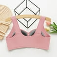 thumbnail image 5 of 2PC Women'S Bras Adjustable Breathable without Steel Ring Gathering Bralette Top,Pink,44, 5 of 5