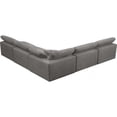 thumbnail image 3 of Maklaine Contemporary Gray Velvet Down Filled Modular Sectional Sofa, 3 of 5