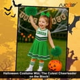 thumbnail image 4 of SUOSDEY Girls Cheerleader Costume Outfit Set,Kids Sleeveless Cheerleading Uniform for Party Birthday Halloween, 4 of 7