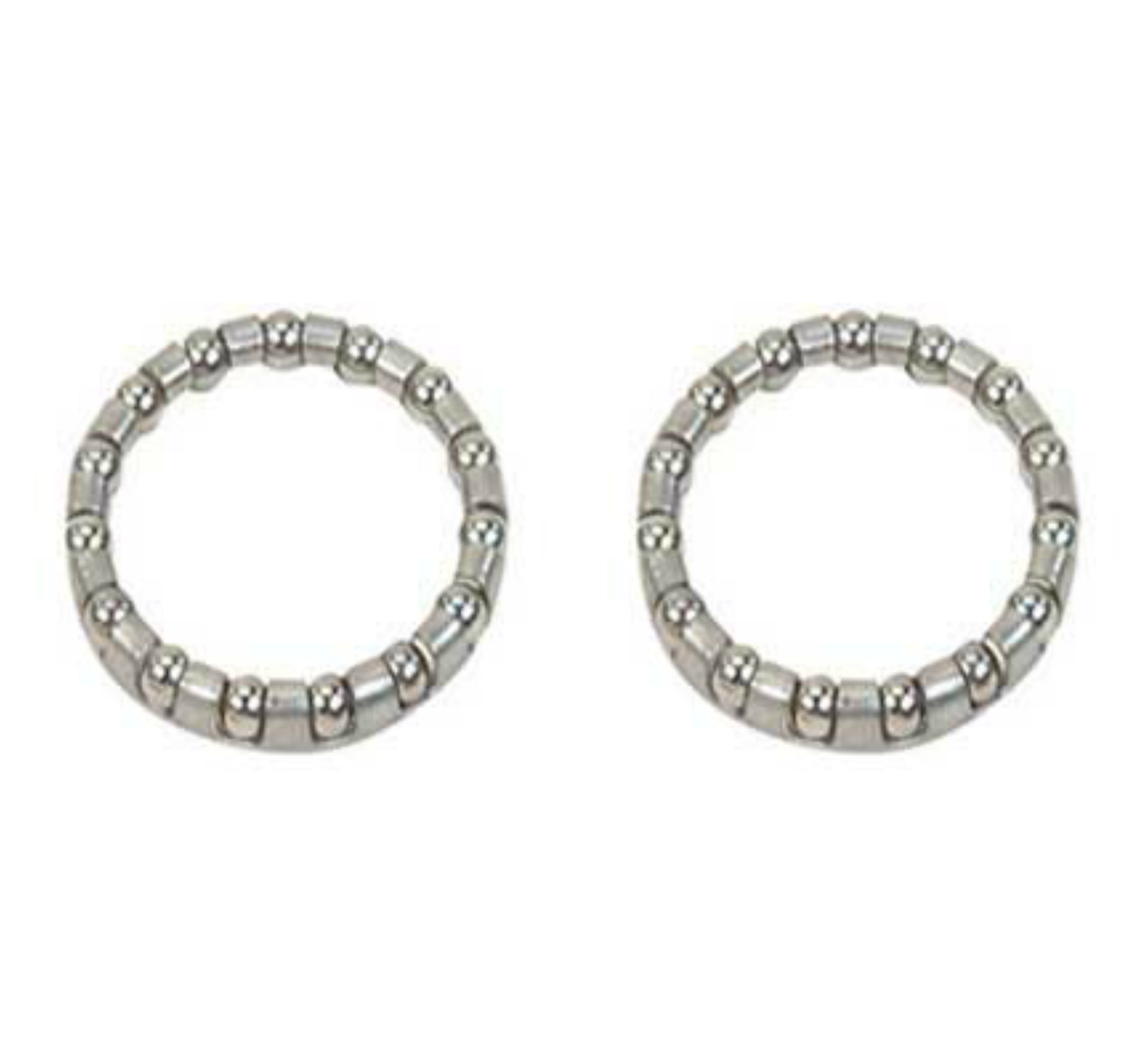 2 Headset Bearings 3/16" ball size x 15 balls. Fits 1" headset. Set of