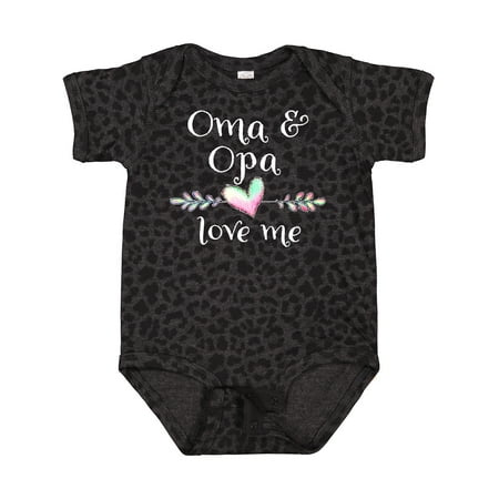 

Inktastic Oma and Opa Love Me- Heart Grandchild Gift Baby Boy or Baby Girl Bodysuit