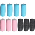 thumbnail image 1 of Rodillos de repuesto, 10 piezas de repuesto para raspador de pies eléctrico de terciopelo suave, 1 of 5